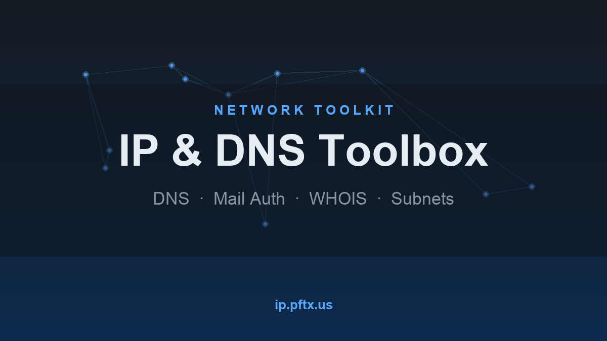 IP & DNS Toolbox
